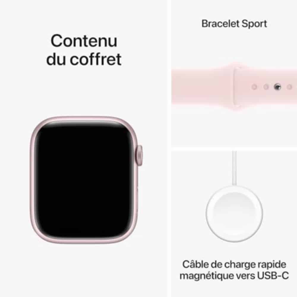 Apple Watch Series 9 (45 mm GPS + Cellular) Aluminium Rose