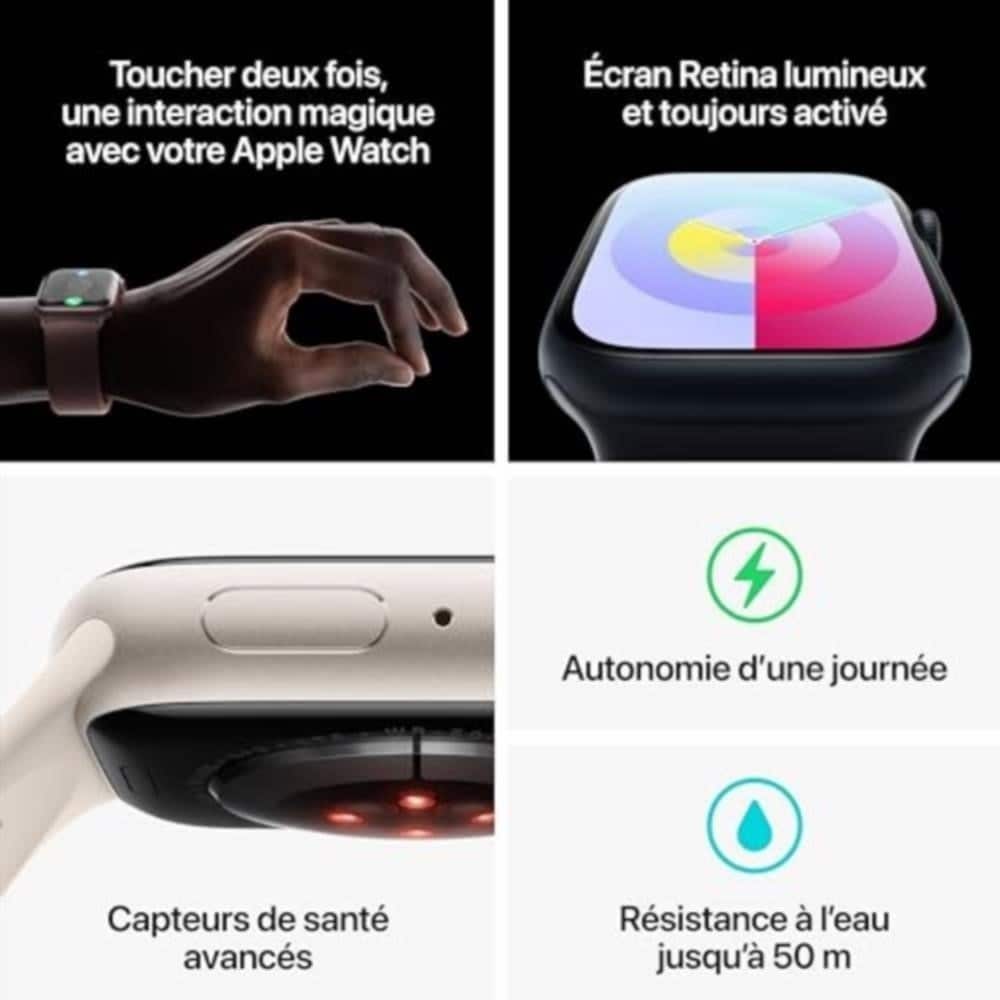 Apple Watch Series 9 (45 mm GPS + Cellular) Aluminium Rose