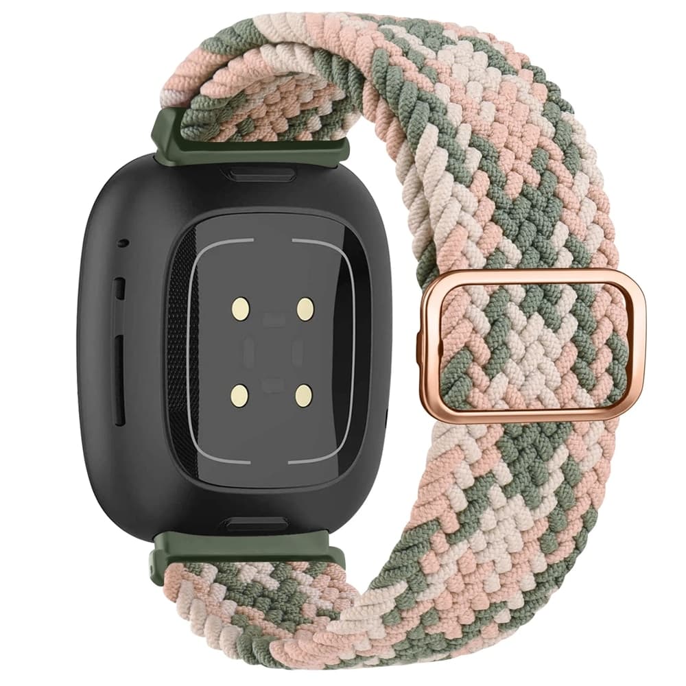 Bracelet à boucle tressée élastique pour montre connectée Fitbit Sense 2