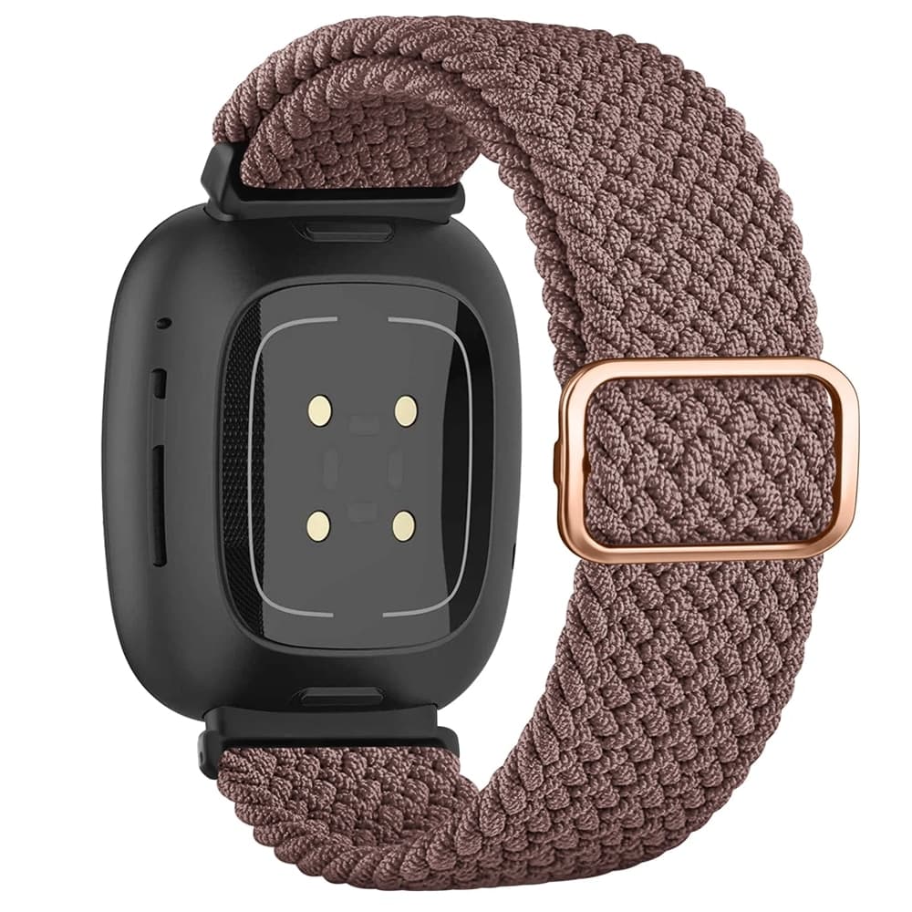 Bracelet à boucle tressée élastique pour montre connectée Fitbit Versa 3