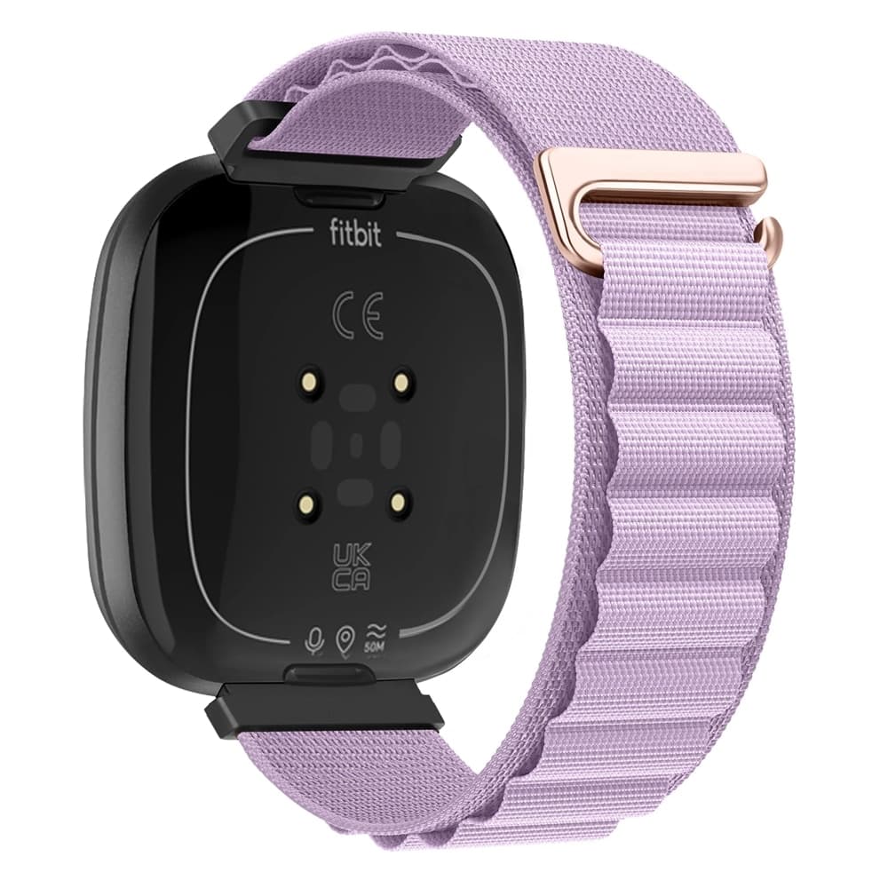 Bracelet boucle alpine en nylon respirant pour montre connectée Fitbit Versa 3
