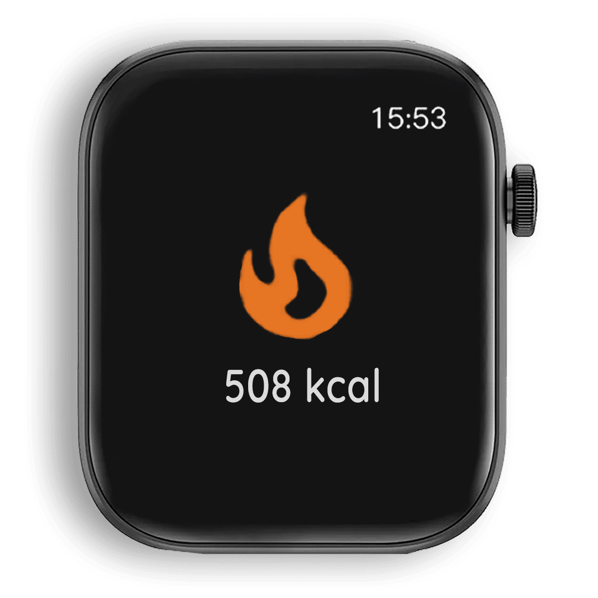 Écran suivi calories de la Montre Connectée OptiTrack Lite