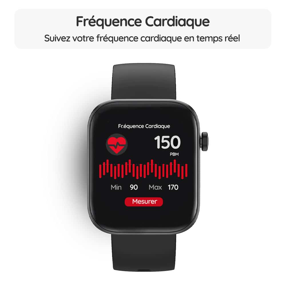 Montre connectée OptiTrack™ Lite - Fréquence Cardiaque