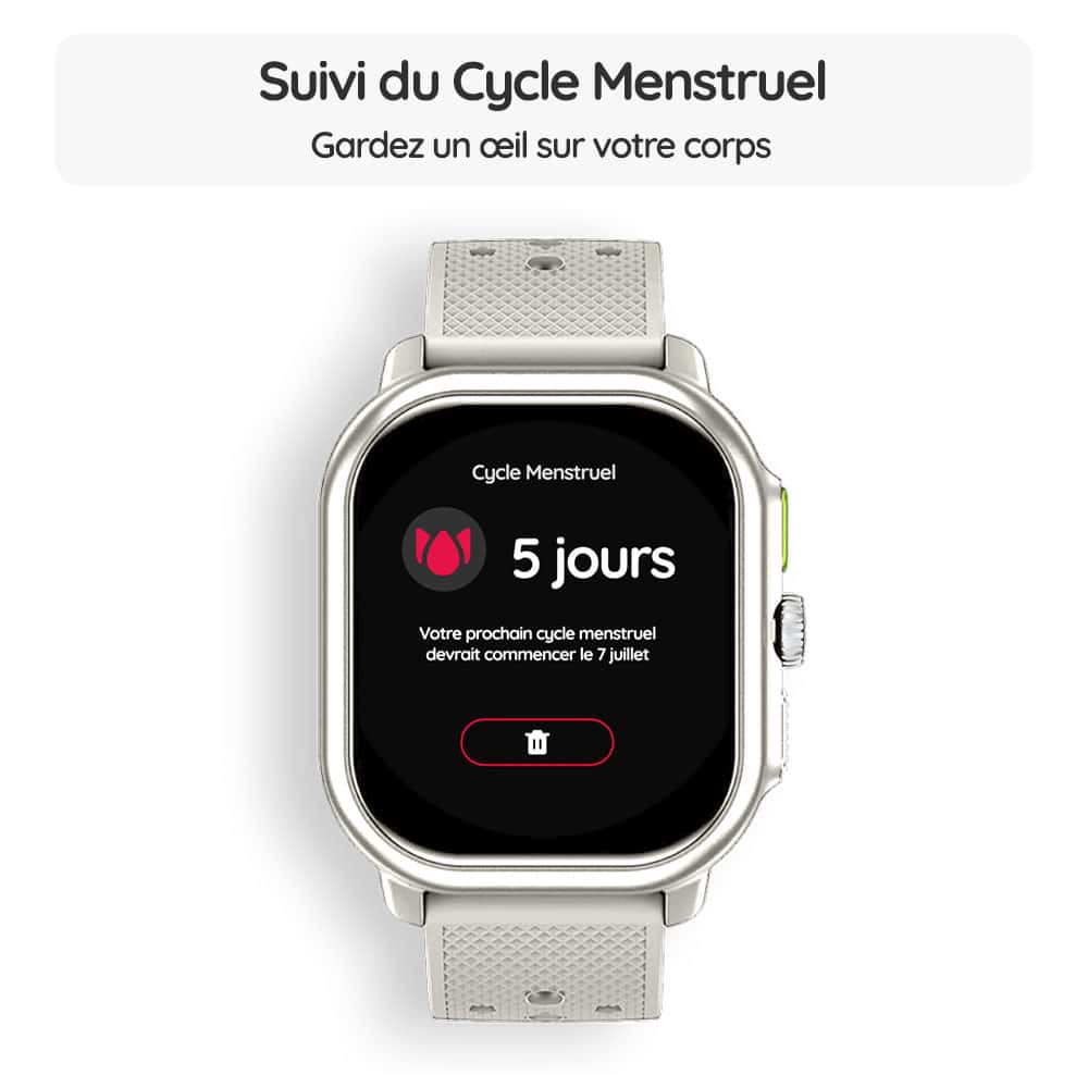 Montre connectée OptiTrack™ Adventure - Suivi du Cycle Menstruel