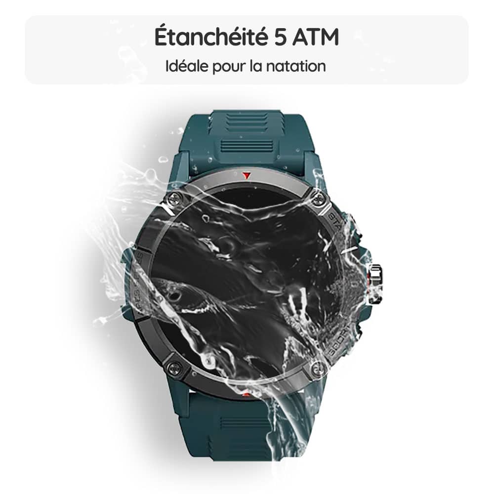 Montre connectée OptiTrack™ Aqua - Étanchéité 5 ATM