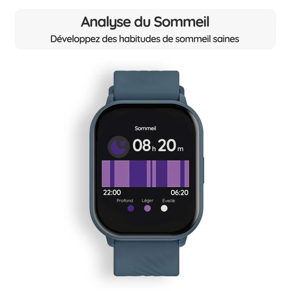 Montre connectée OptiTrack™ Care - Analyse du Sommeil