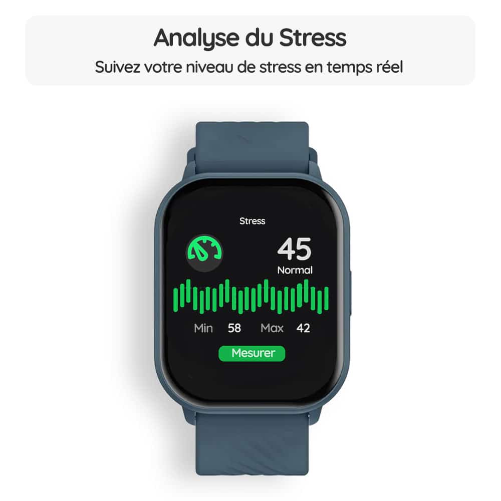 Montre connectée OptiTrack™ Care - Analyse du Stress