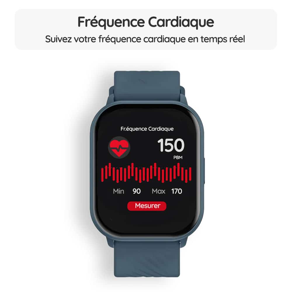 Montre connectée OptiTrack™ Care - Fréquence Cardiaque