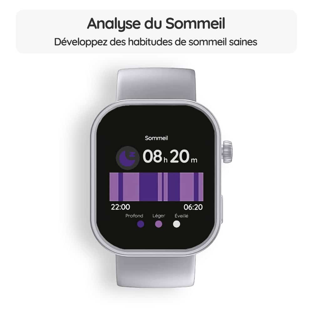 Montre connectée OptiTrack™ FemFit - Analyse du Sommeil