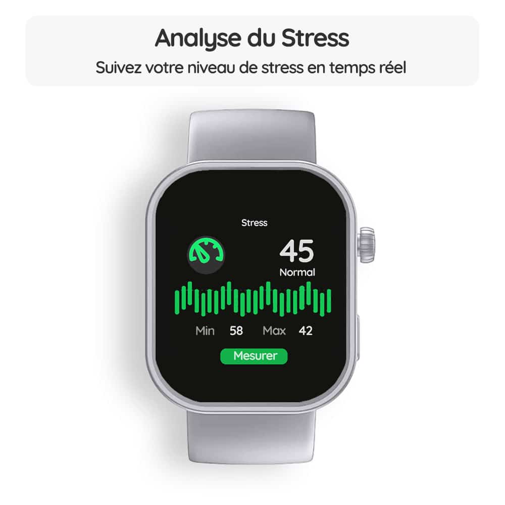 Montre connectée OptiTrack™ FemFit - Analyse du Stress