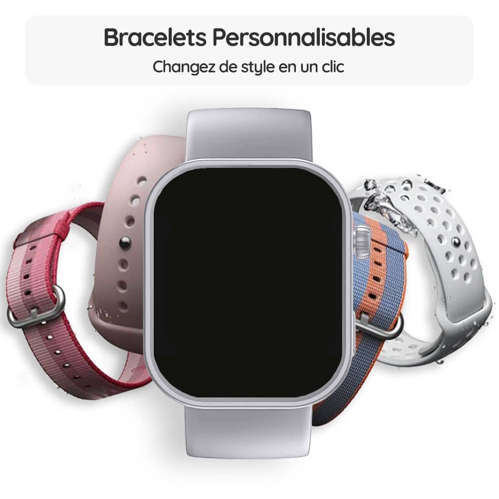 Montre connectée OptiTrack™ FemFit - Bracelets Personnalisables