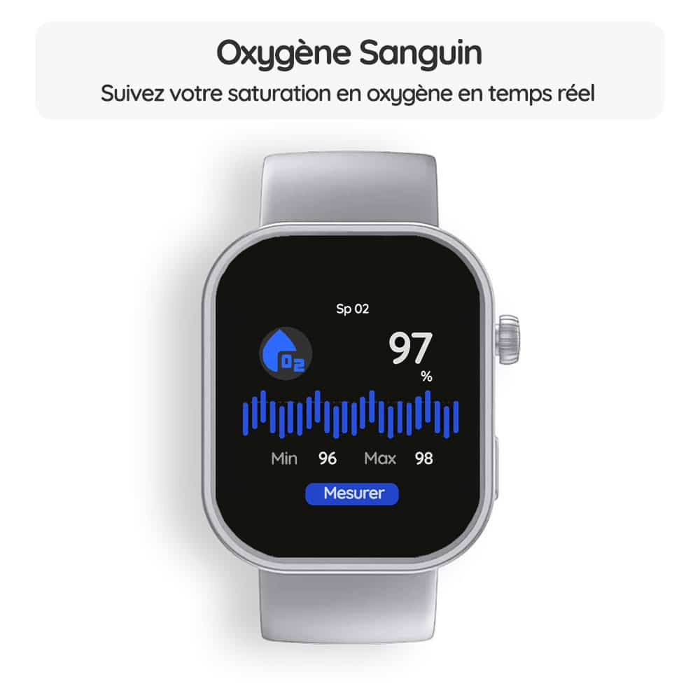 Montre connectée OptiTrack™ FemFit - Oxygène Sanguin