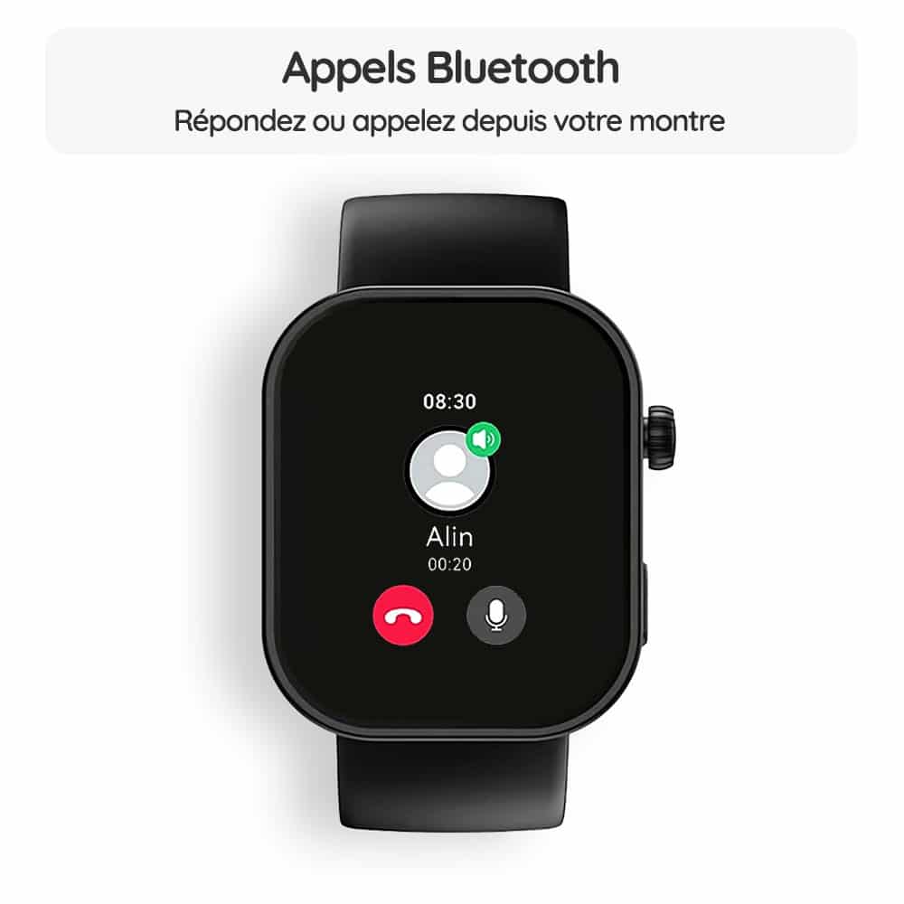 Montre connectée OptiTrack™ MenFit - Appels Bluetooth