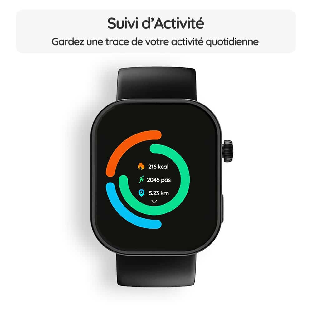 Montre connectée OptiTrack™ MenFit - Suivi d’Activité