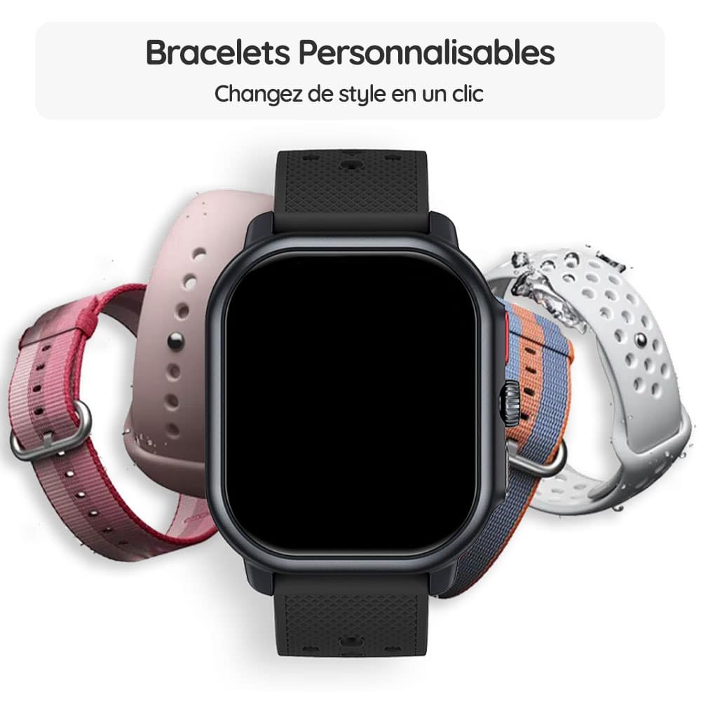 Montre connectée OptiTrack™ Runner - Bracelets Personnalisables