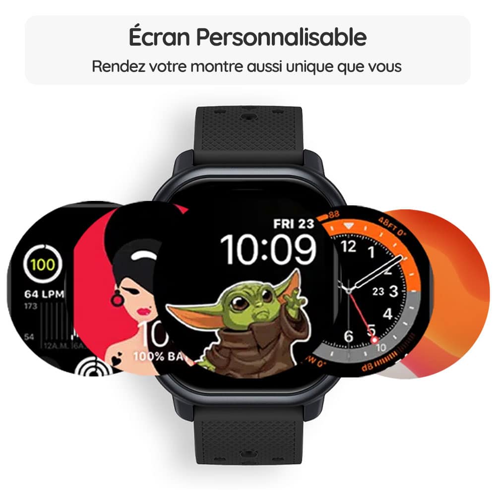 Montre connectée OptiTrack™ Runner - Écran Personnalisable