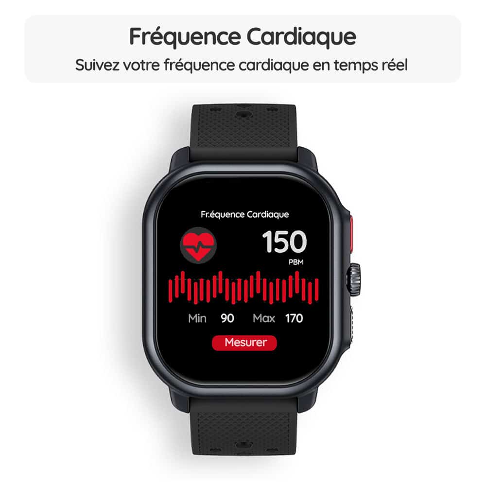 Montre connectée OptiTrack™ Runner - Fréquence Cardiaque