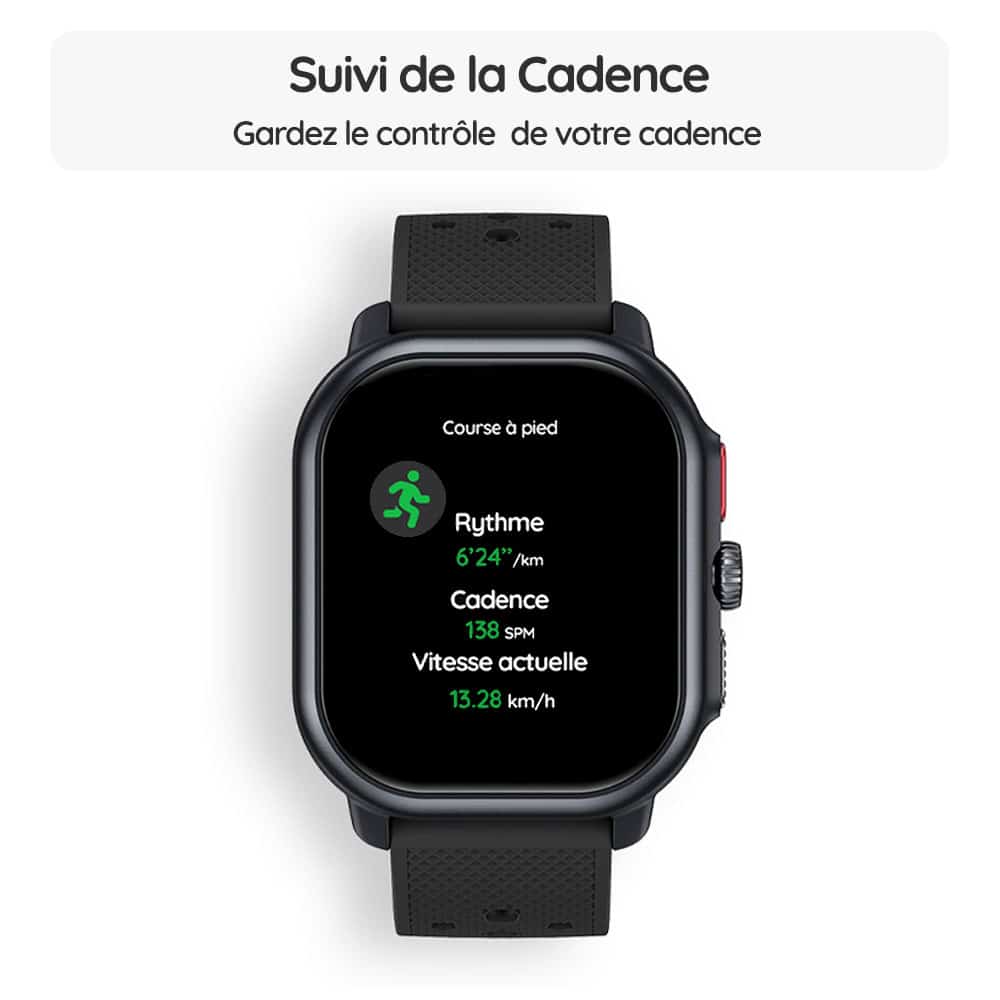 Montre connectée OptiTrack™ Runner - Suivi de la Cadence