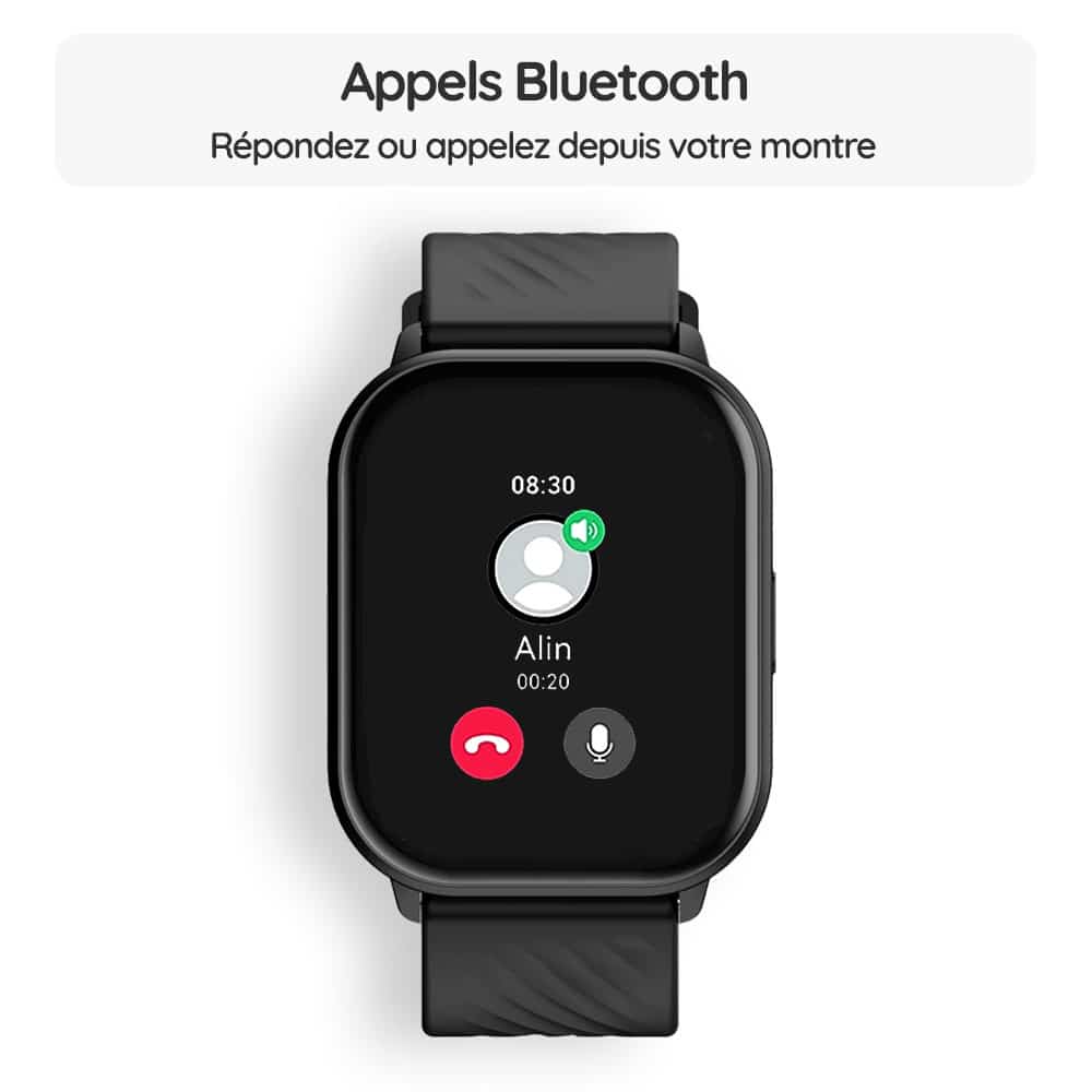 Montre connectée OptiTrack™ Senior - Appels Bluetooth