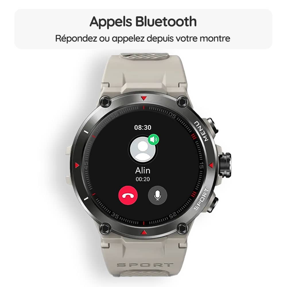 Montre connectée OptiTrack™ Sport - Appels Bluetooth