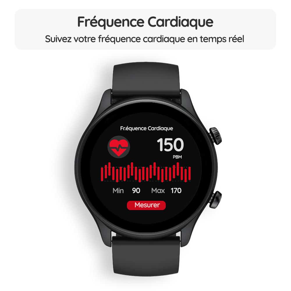 Montre connectée OptiTrack™ Zen - Fréquence Cardiaque