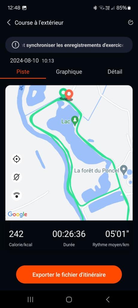 Montre connectée OptiTrack™ Runner - Écran GPS Cours à pied