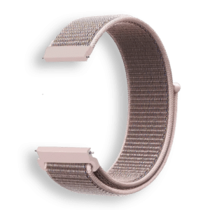 Bracelet sport nylon rose et rose clair pour montre connectée OptiTrack