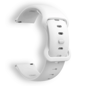 Bracelet sport en silicone souple blanc pour montre connectée OptiTrack