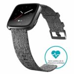 Fitbit Versa - Montres Connectées Forme, Sport et Bien-être : Autonomie Longue Durée, Étanche, Suivi Fréquence Cardiaque, Graphite