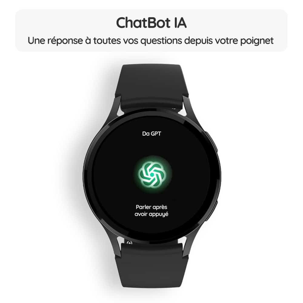 Montre connectée OptiTrack™ AI Pro - ChatBot IA