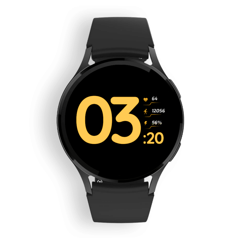 Montre connectée OptiTrack™ AI Pro Noir vue de face