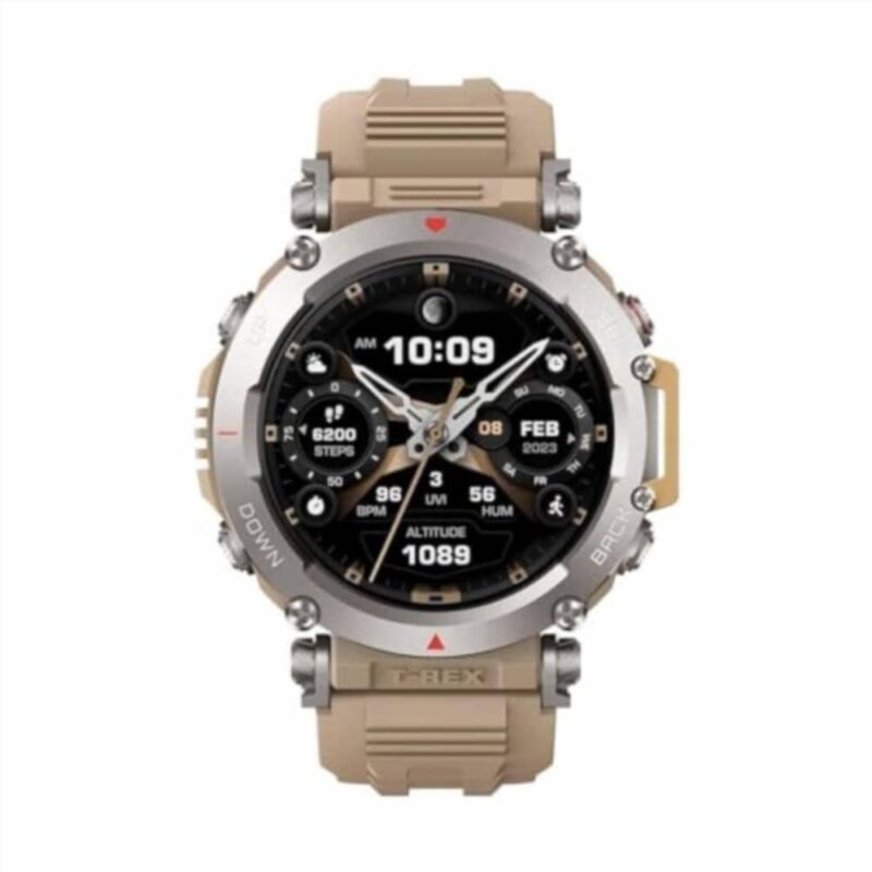 Amazfit T-Rex Ultr, 47 mm, Montre Connectée Homme, Montre GPS Sport de Qualité Militaire