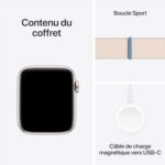 Apple Watch SE (2ᵉ génération, 2023) (44 mm GPS + Cellular) Smartwatch