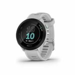 Garmin Forerunner 55 - Montre GPS multi-activités running avec fonctions d’entrainement Garmin Coach et cardio au poignet - Blanche