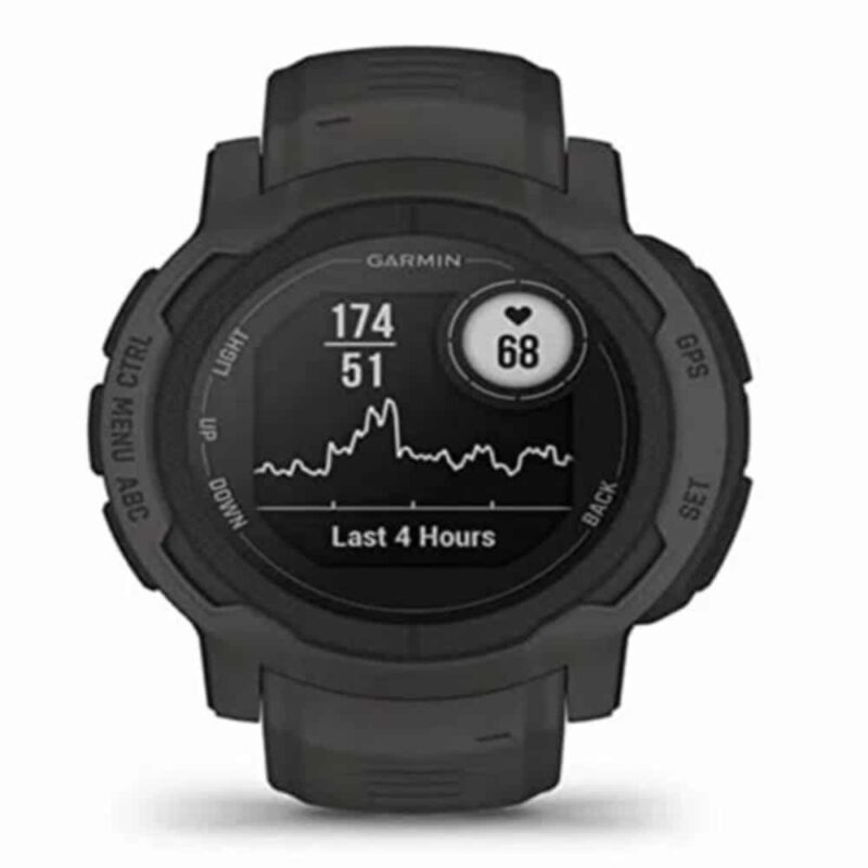 Garmin Instinct 2, Graphite - Montre GPS robuste et connectée - Boîtier 45 mm