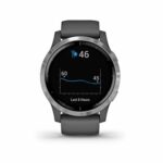 Garmin Vívoactive 4 - Montre connectée GPS Multi-sports & Santé - Gris (Reconditionné)