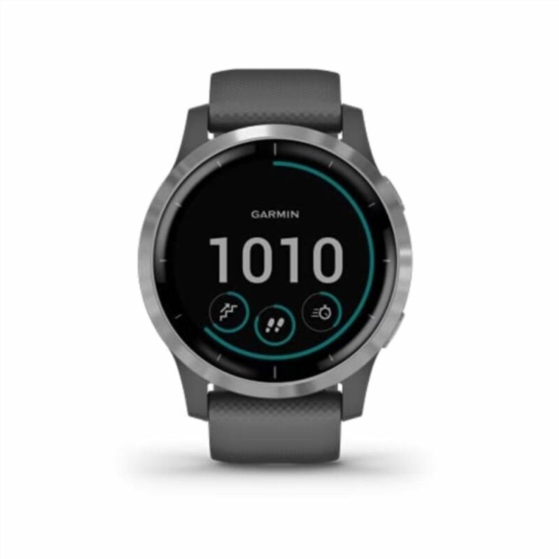 Garmin Vívoactive 4 - Montre connectée GPS Multi-sports & Santé - Gris (Reconditionné)