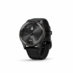 Garmin vívomove Trend - Montre connectée Hybride - Gray avec Bracelet Noir