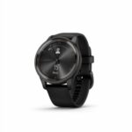 Garmin vívomove Trend - Montre connectée Hybride - Gray avec Bracelet Noir