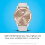 Garmin vívomove Trend - Montre connectée Hybride - Pêche Or avec Bracelet Ivoire