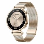 HUAWEI Watch GT 4 Montre intelligente femme – Tracker d'activité iOS et Android – Surveillance de la santé 24 heures sur 24 h, y compris la gestion de la santé des femmes – Longue 55020BJA doré