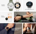 HUAWEI Watch GT 4 Montre intelligente femme – Tracker d'activité iOS et Android – Surveillance de la santé 24 heures sur 24 h, y compris la gestion de la santé des femmes – Longue 55020BJA doré