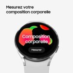 Samsung Galaxy Watch4 4G 40 mm, noir - Montre connectée intelligente, surveillance de la santé, bien-être, sport, IMC, ECG, batterie longue durée – Version FR