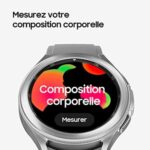 Samsung Galaxy Watch4 Classic Bluetooth, 46 mm, noir - Montre connectée intelligente, lunette tournante, santé, bien-être, sport, IMC, ECG – Version FR