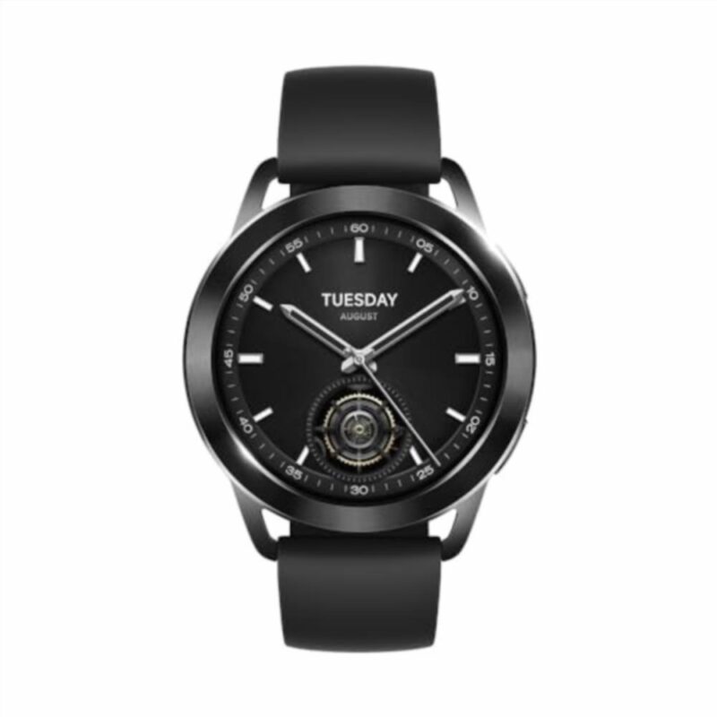 Xiaomi Watch S3 Montre connectée, Corps Ultra-léger de la Montre, Recharge Rapide en 5 Minutes, 2 Jours complets d'autonomie, Contrôle gestuel, Détection avancée de la santé, Noir