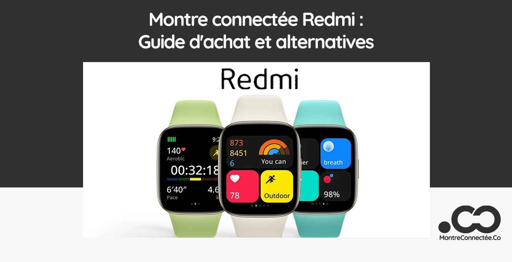 Montre connectée Redmi : Guide d'achat et alternatives 