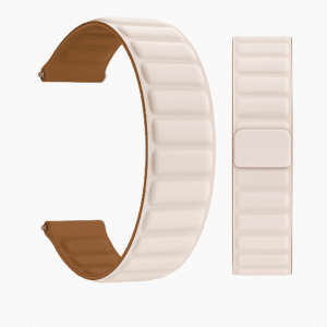 Bracelet Boucle Magnétique pour montre connectée blanc