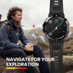 Amazfit T-Rex 2, 47 mm, Montre Connectée Homme, AMOLED, 10 ATM,