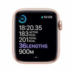 Apple Watch Series 6 Boîtier en Aluminium Or avec