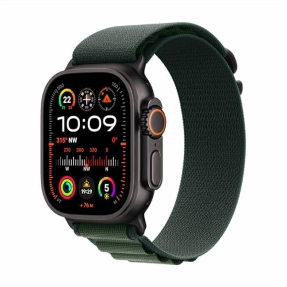 Montre Connectée : Apple Watch Ultra 2 49mm Bracelet Nylon Vert